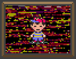 A distraught Ness, surrounded by static